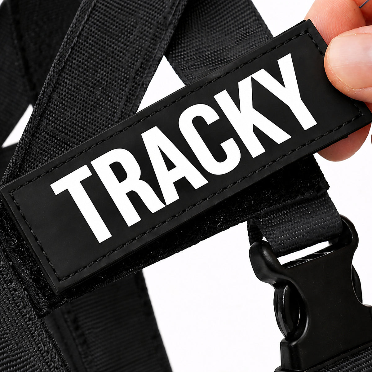 Harnais anti-traction Tracky - patch zoom